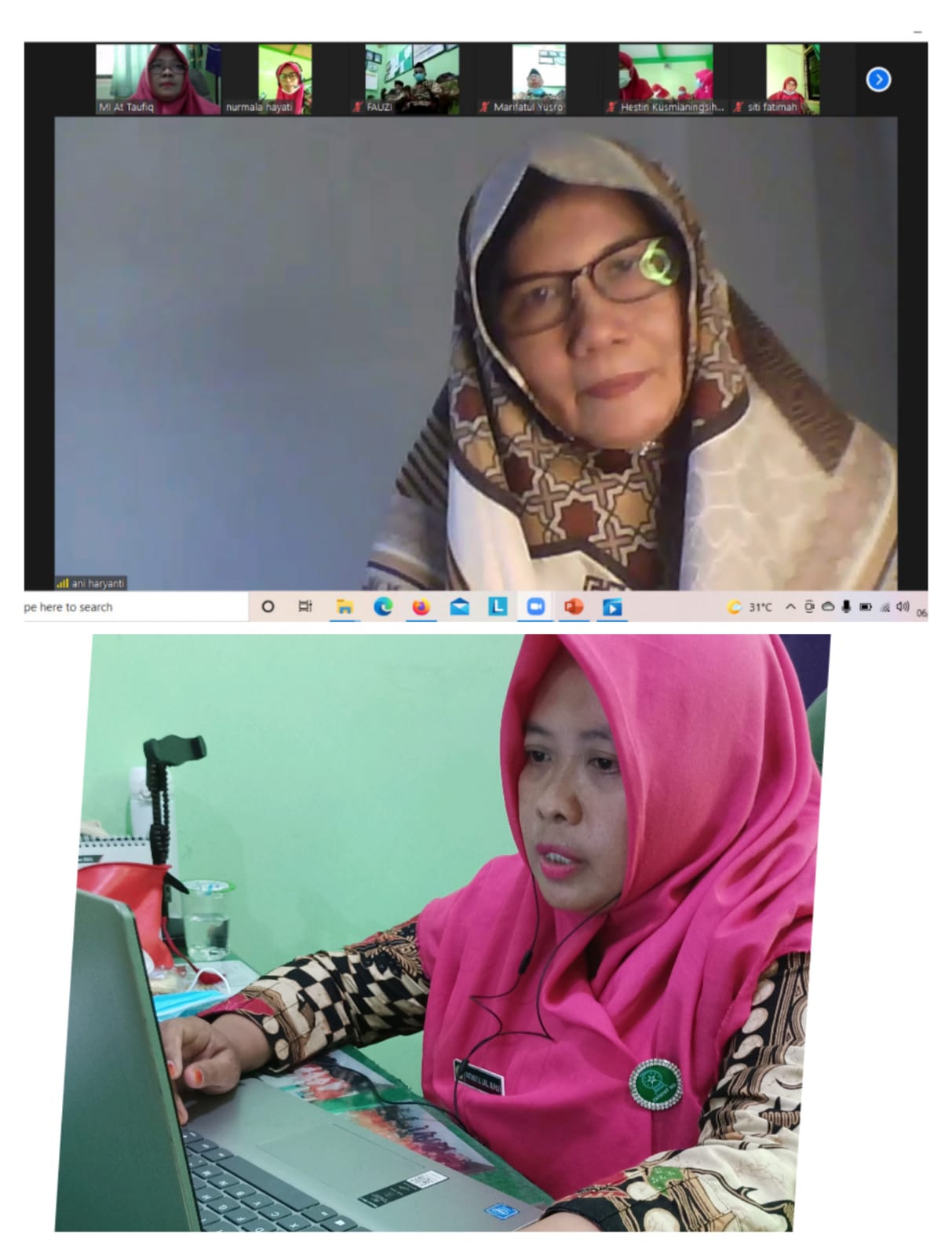 Monitoring persiapan PTM oleh Pengawas Madrasah