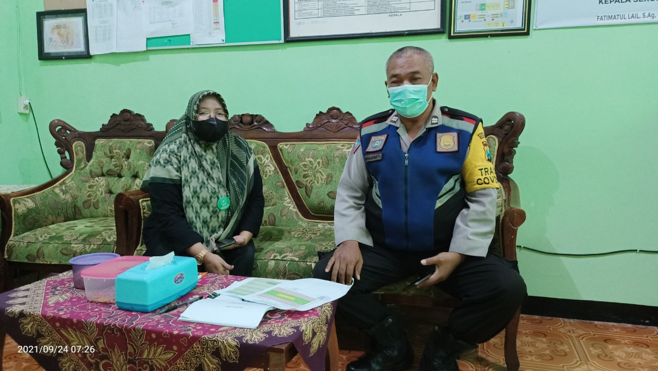 Monitoring PTM oleh Bapak Kapolsek Lakarsantri