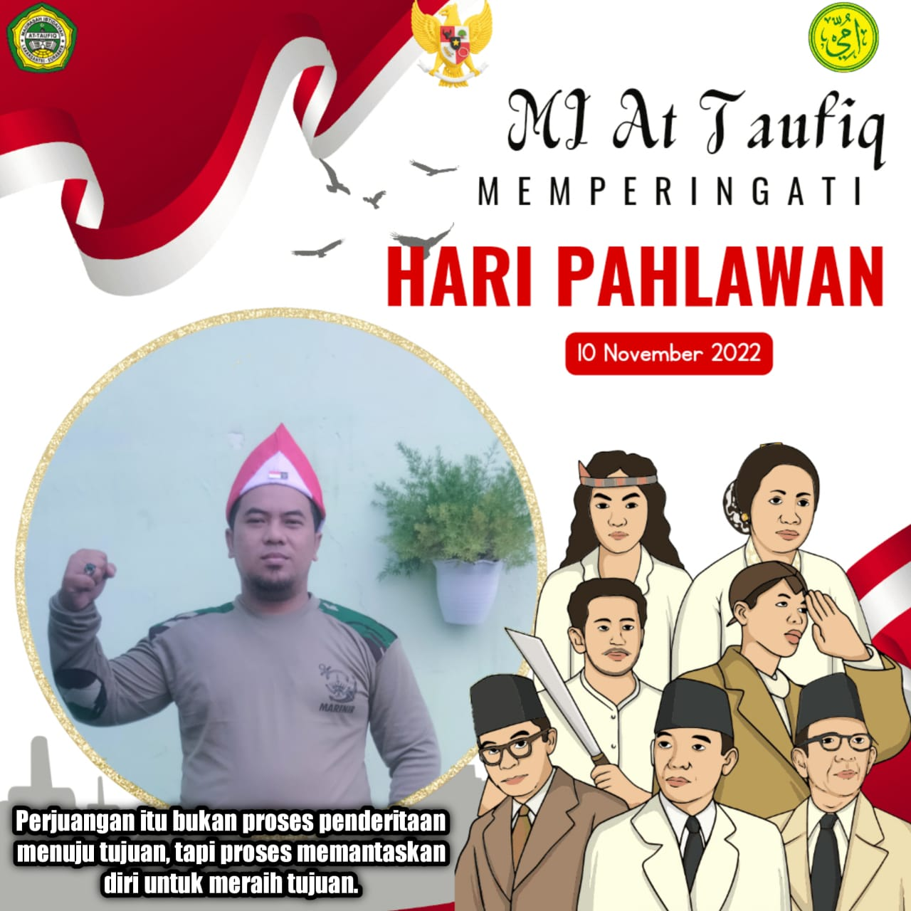 TWIBBON HARI PAHLAWAN (ALI DZIKRULLOH AKBAR, S.Pd)